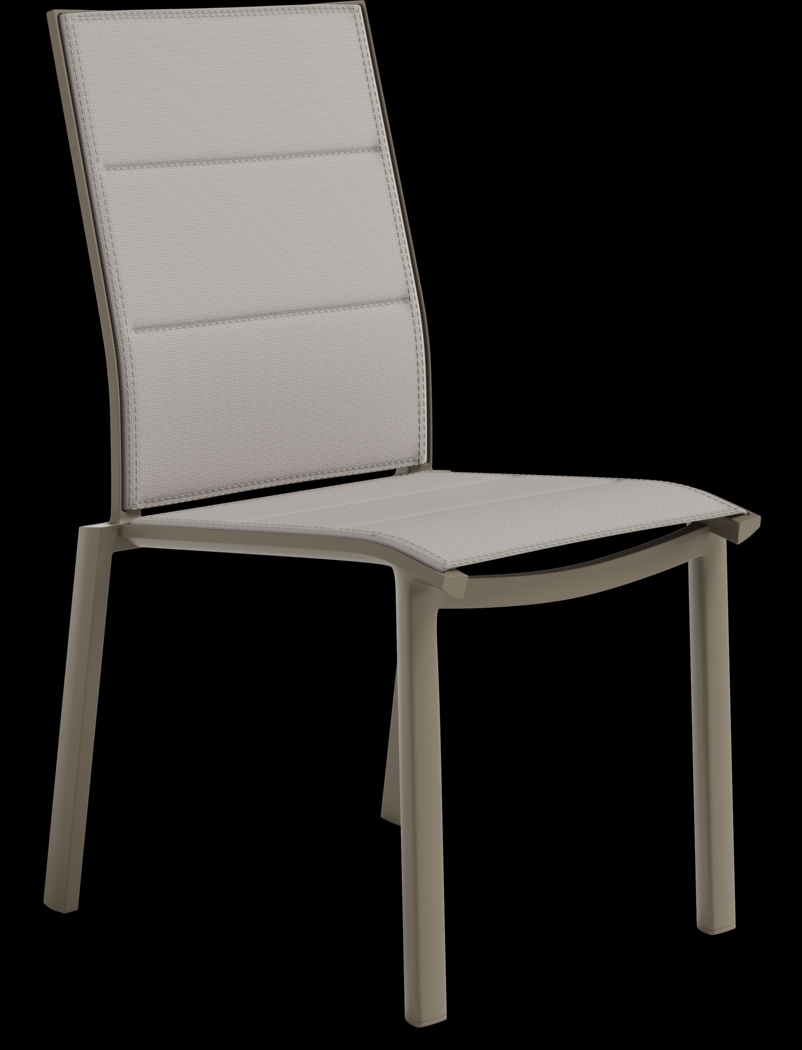 Solana Taupe 5 Pc 70 in. Rectangle Outdoor Dining Set - Thumbnail - Image 6