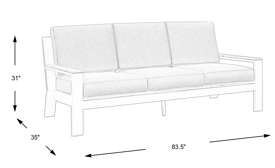 Dimension Image. Please refer to the Dimension Tab on this page for dimension details.