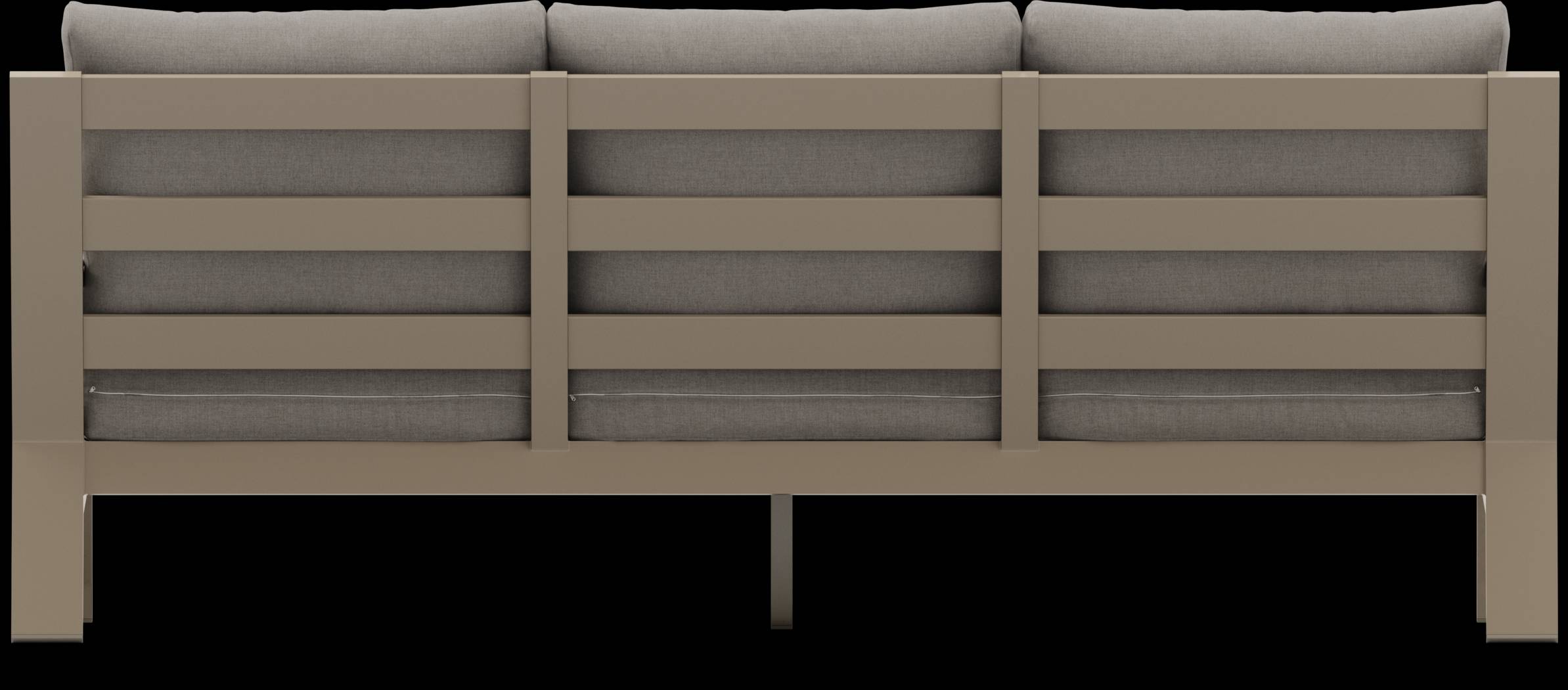 Solana Taupe 4 Pc Outdoor Sofa Seating Set With Mushroom Cushions - Thumbnail - Image 5