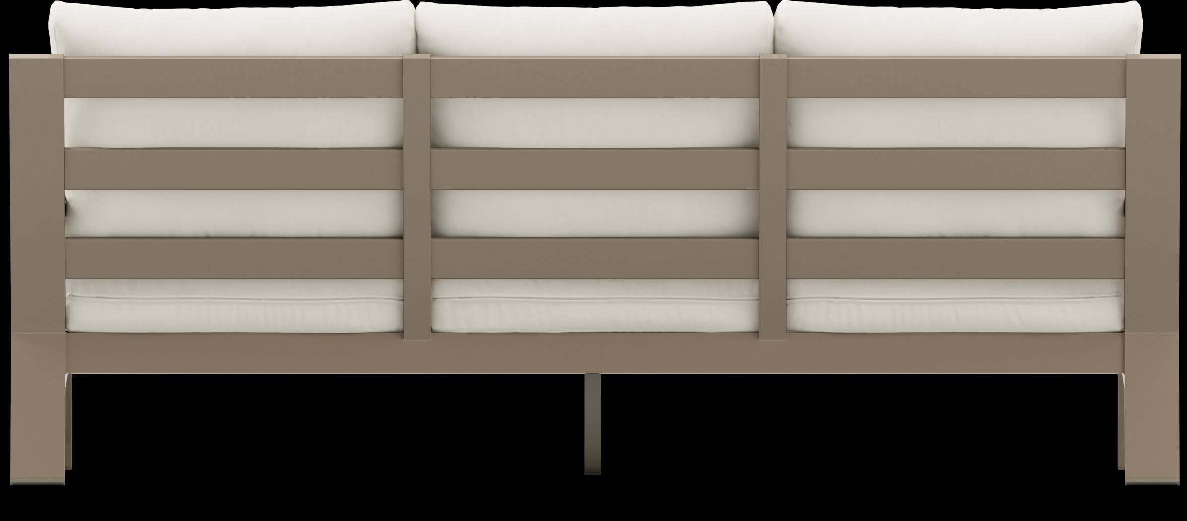 Solana Taupe 4 Pc Outdoor Sofa Seating Set With Natural Cushions - Thumbnail - Image 5