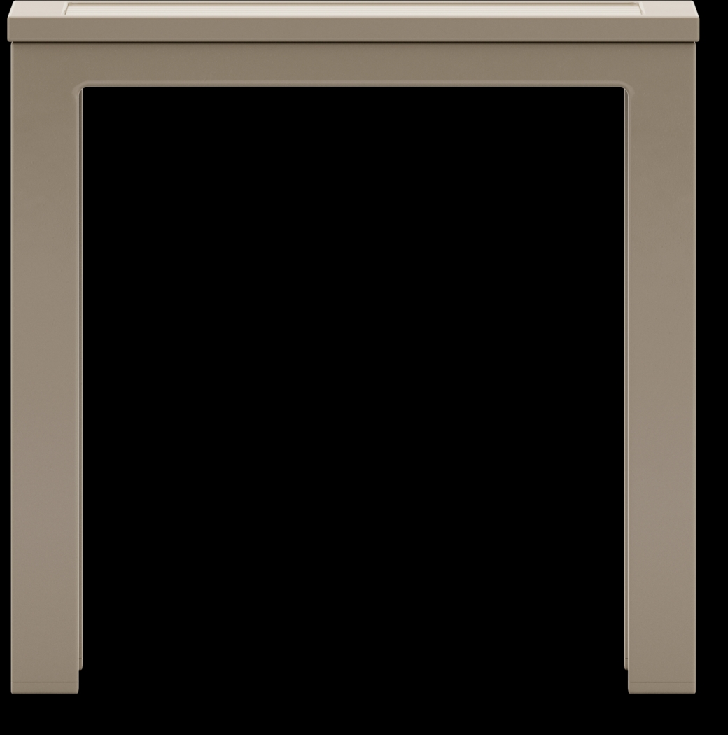 Solana Taupe Square Outdoor End Table - Thumbnail - Image 2
