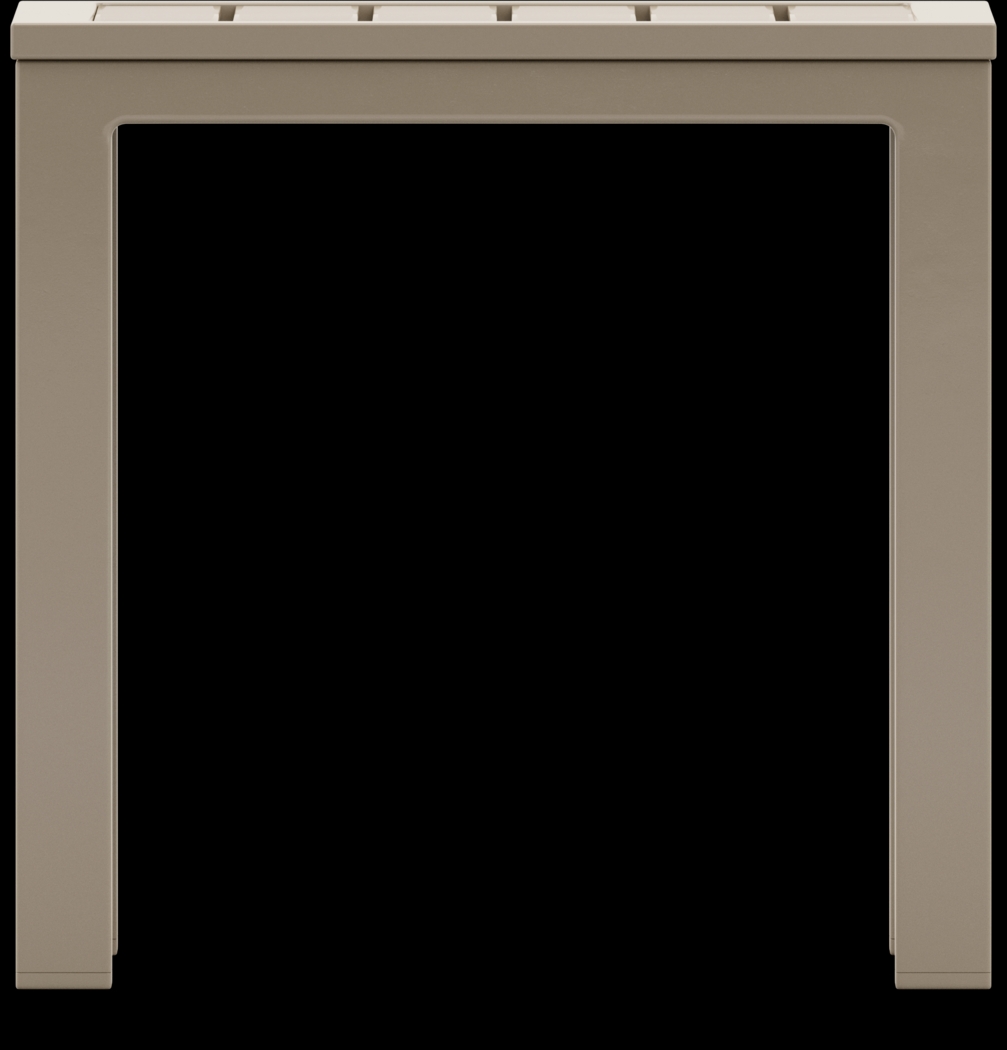 Solana Taupe Square Outdoor End Table - Thumbnail - Image 3