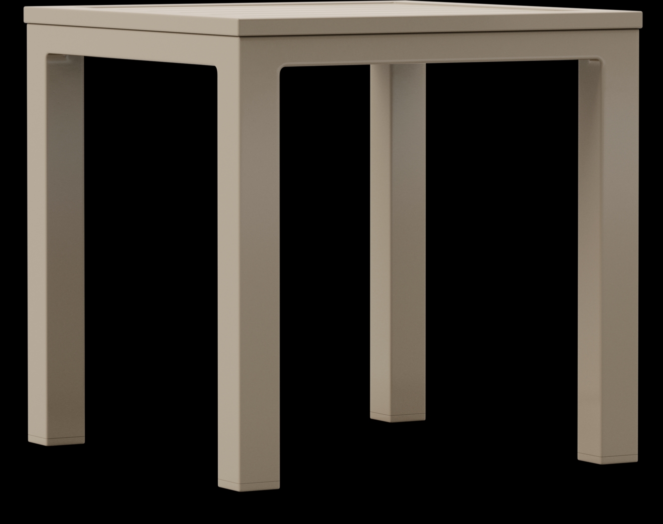 Solana Taupe Square Outdoor End Table - Thumbnail - Image 1