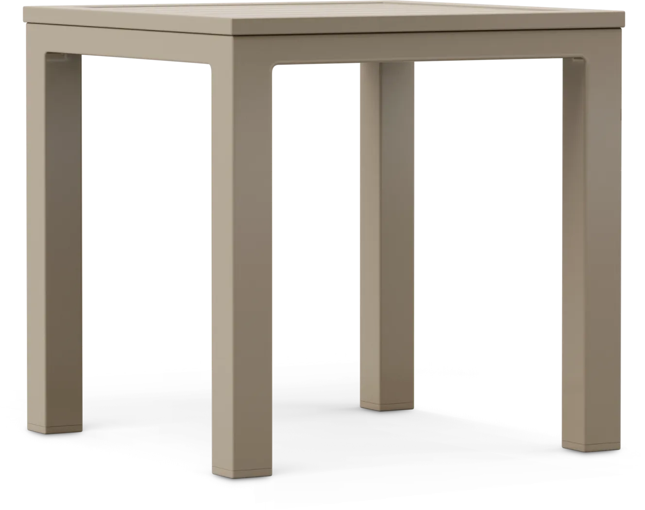 Solana Taupe Square Outdoor End Table - Thumbnail - Image 1
