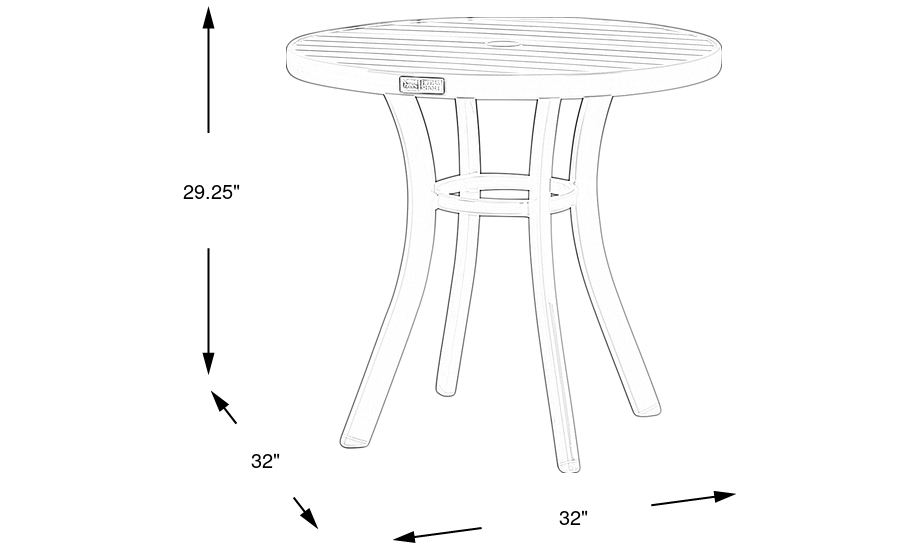 Dimension Image. Please refer to the Dimension Tab on this page for dimension details.