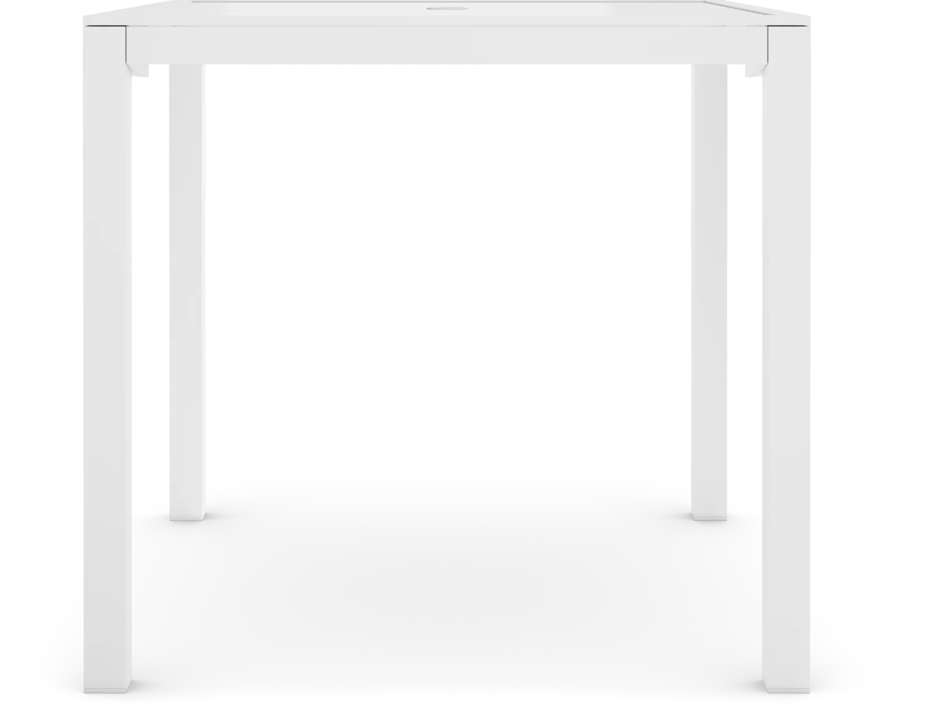 Solana White 5 Pc Outdoor Balcony Dining Set with Swivel Stools - Thumbnail - Image 4