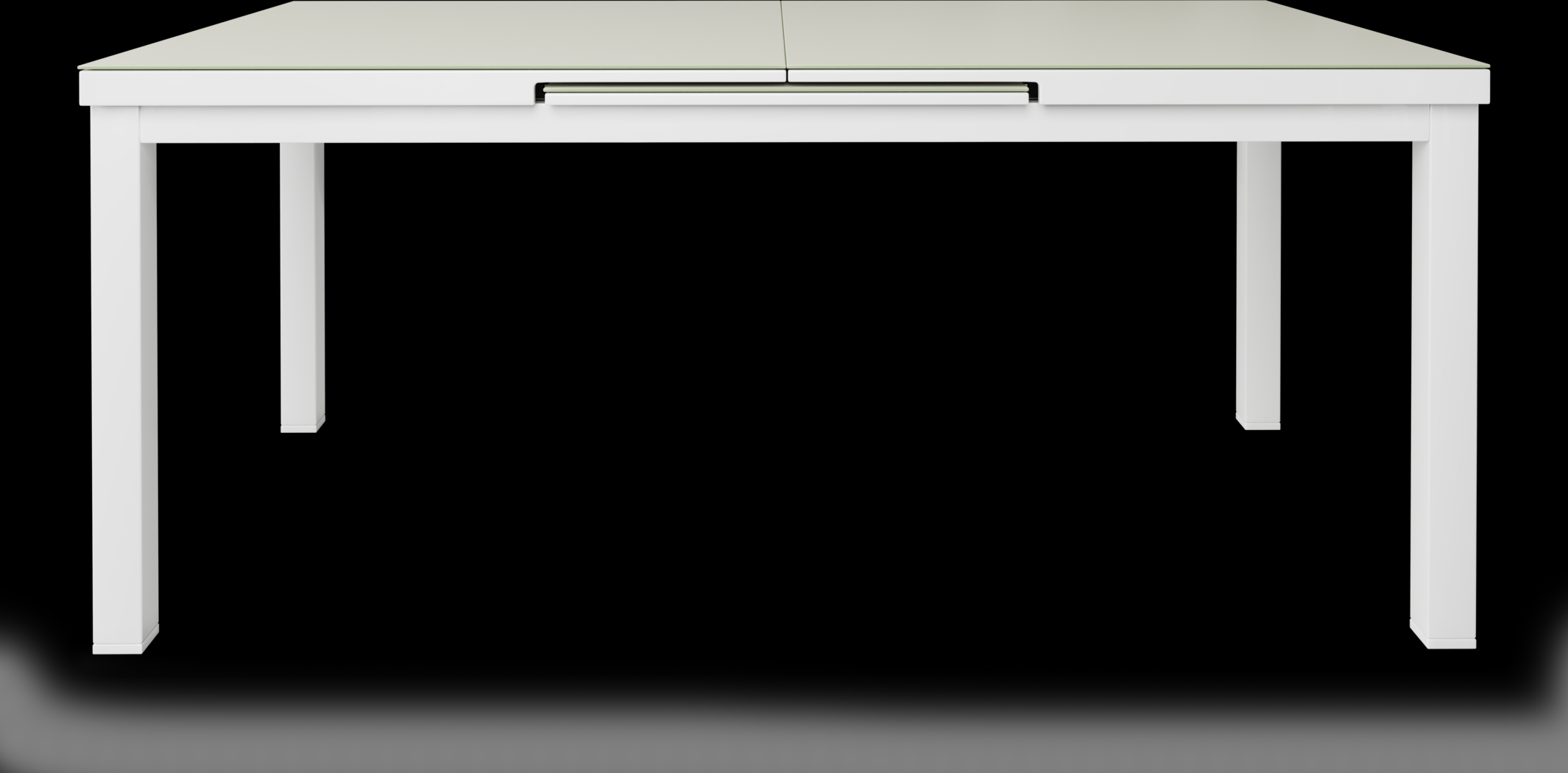 Solana White 7 Pc 71-94 in. Rectangle Outdoor Dining Set - Thumbnail - Image 4