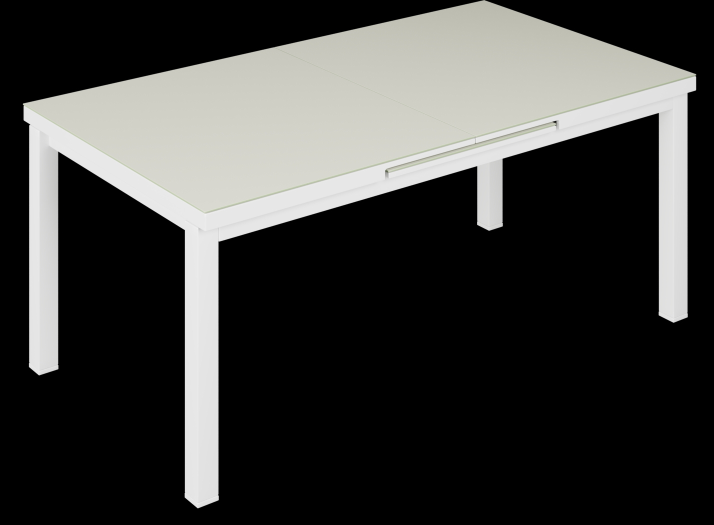 Solana White 7 Pc 71-94 in. Rectangle Outdoor Dining Set - Thumbnail - Image 5