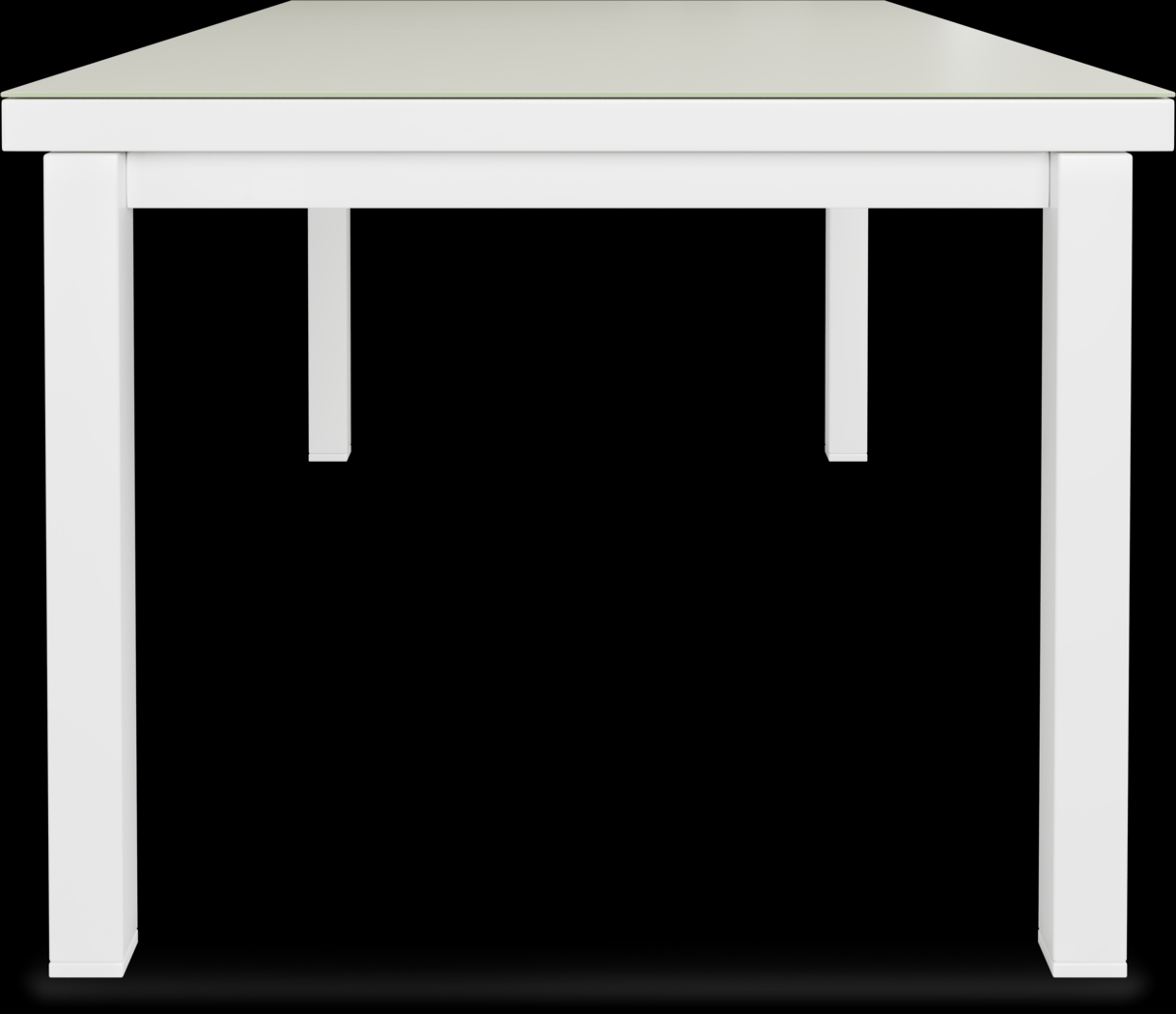 Solana White 7 Pc 71-94 in. Rectangle Outdoor Dining Set - Thumbnail - Image 7