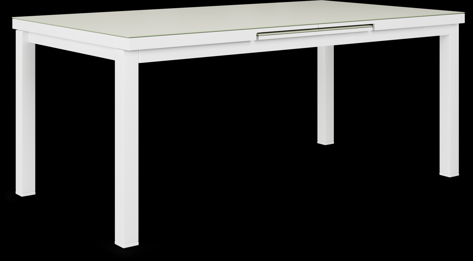 Solana White 7 Pc 71-94 in. Rectangle Outdoor Dining Set - Thumbnail - Image 2