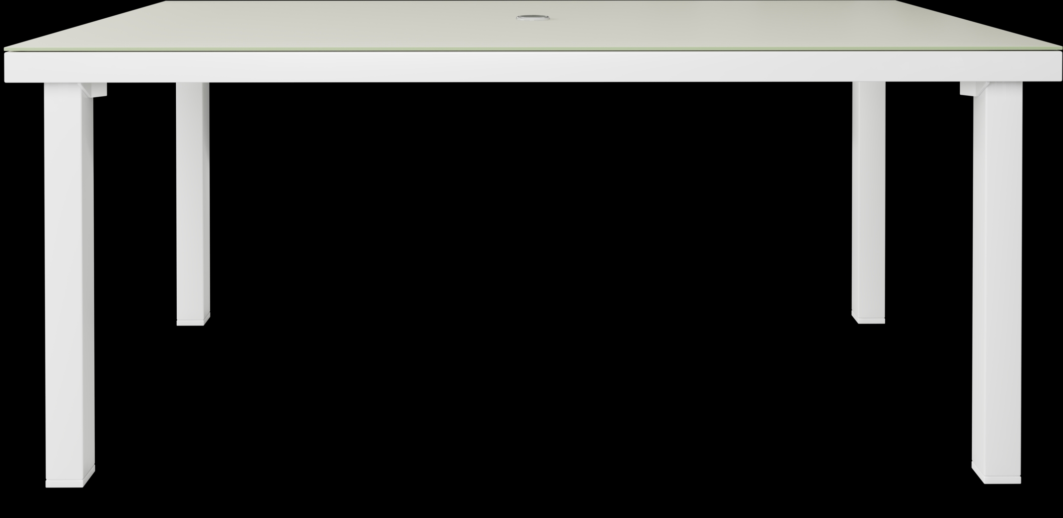 Solana White 70 in. Rectangle Outdoor Dining Table - Thumbnail - Image 4