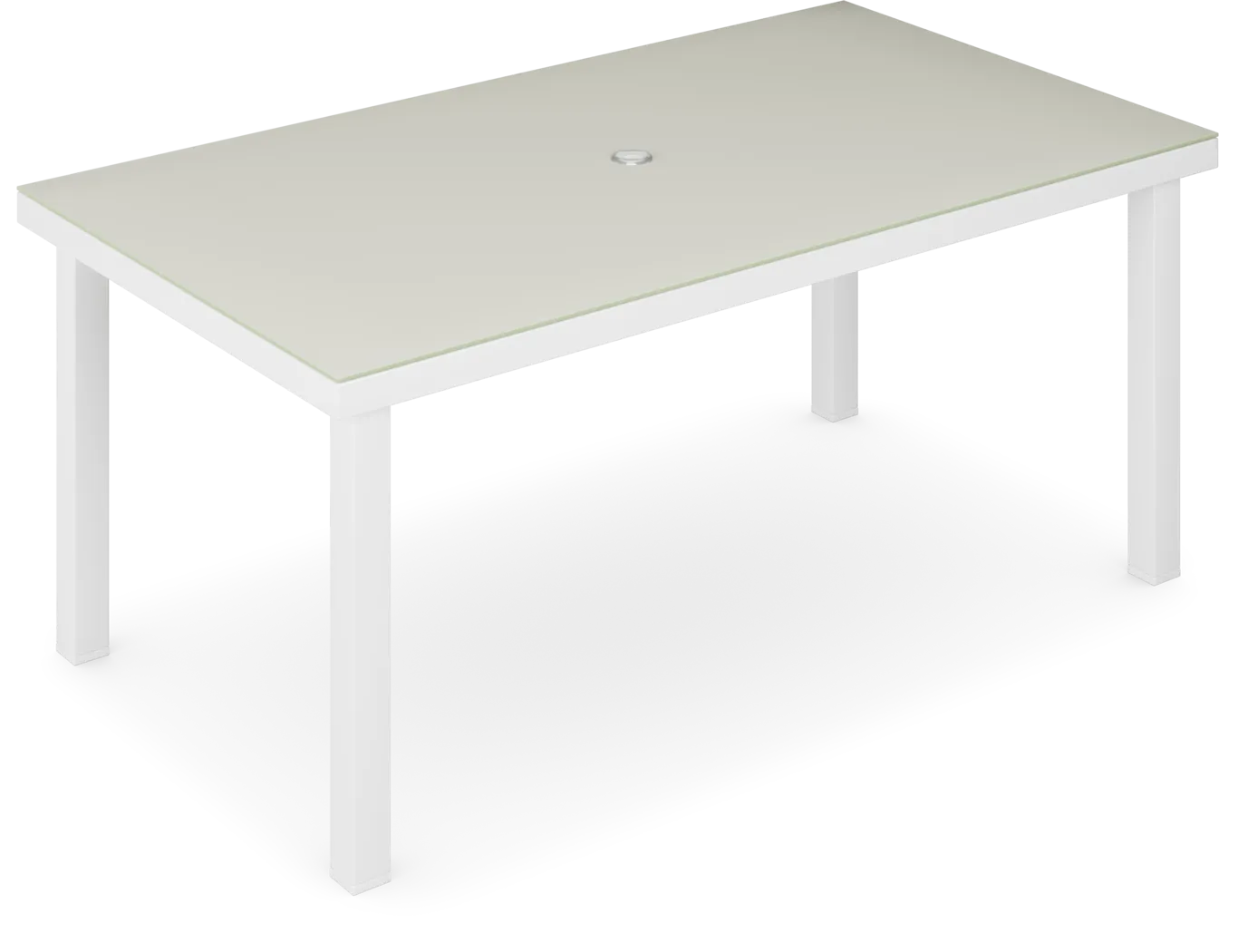 Solana White 70 in. Rectangle Outdoor Dining Table - Image 4