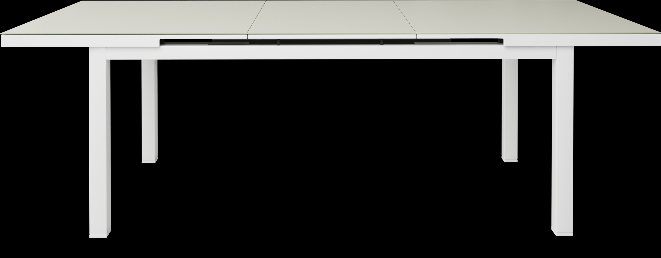 Solana White 9 Pc 71-94 in. Rectangle Outdoor Dining Set - Thumbnail - Image 3