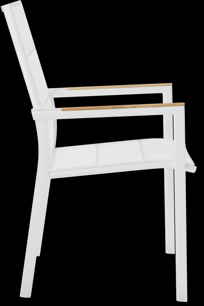 Solana White 5 Pc Outdoor Dining Set - Thumbnail - Image 5