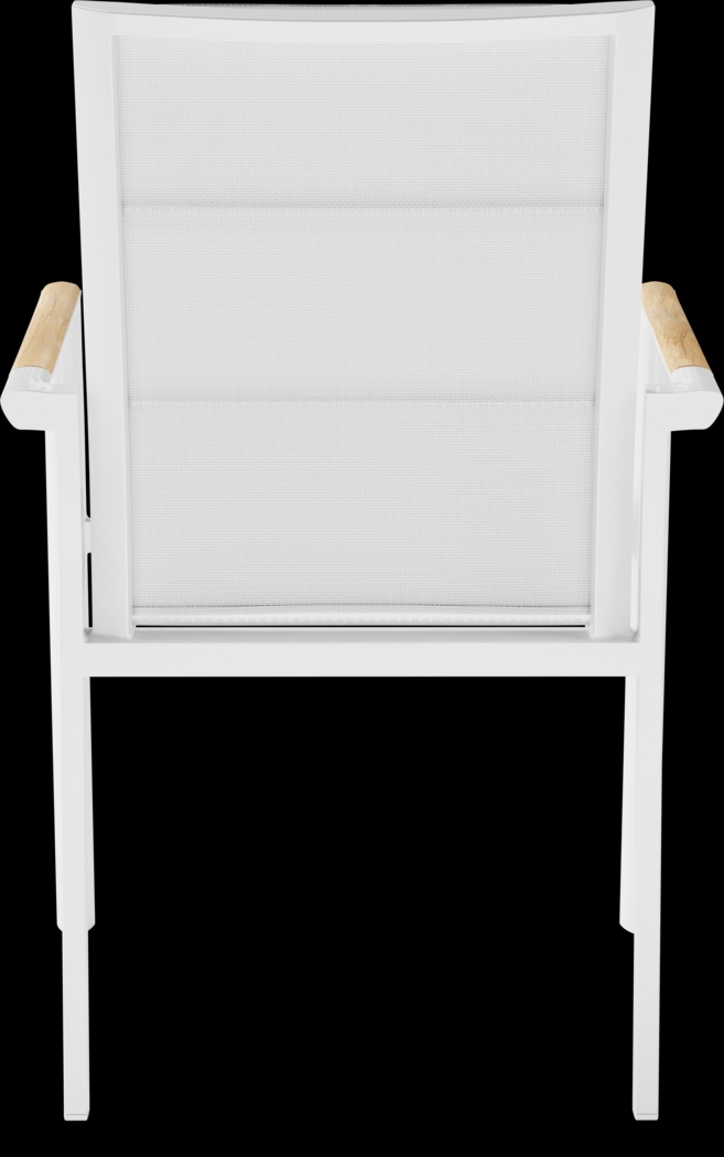 Solana White 5 Pc Outdoor Dining Set - Thumbnail - Image 6