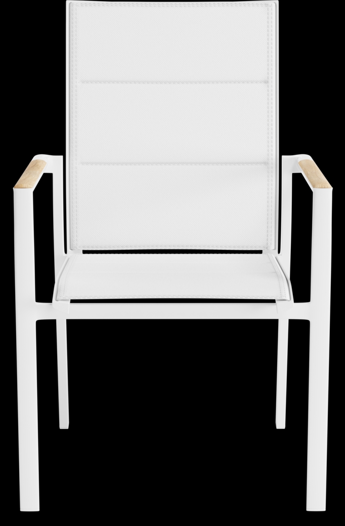 Solana White 9 Pc 71-94 in. Rectangle Outdoor Dining Set - Thumbnail - Image 8