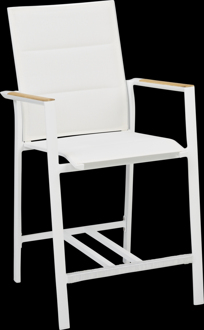 Solana White 3 Pc Outdoor Balcony Dining Set - Thumbnail - Image 3