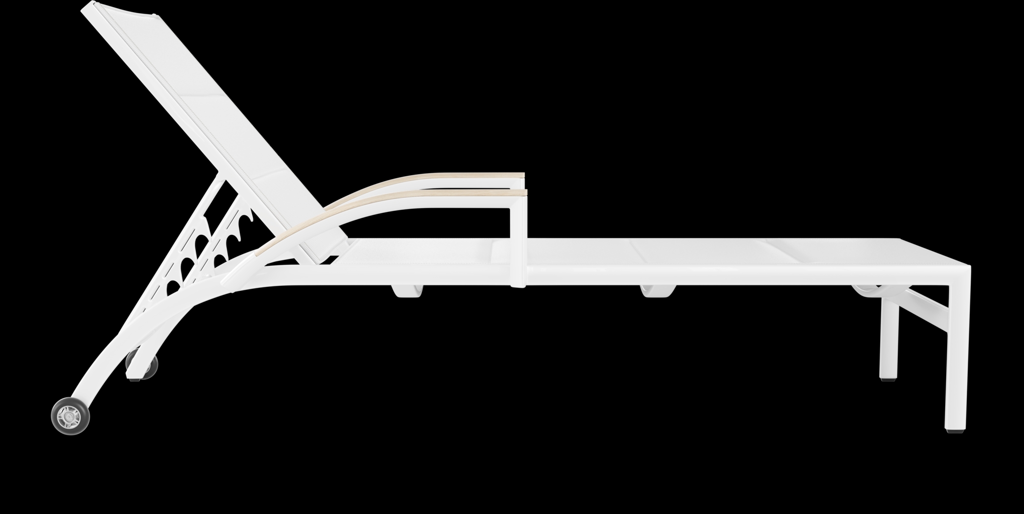 Solana White Outdoor Chaise - Thumbnail - Image 3
