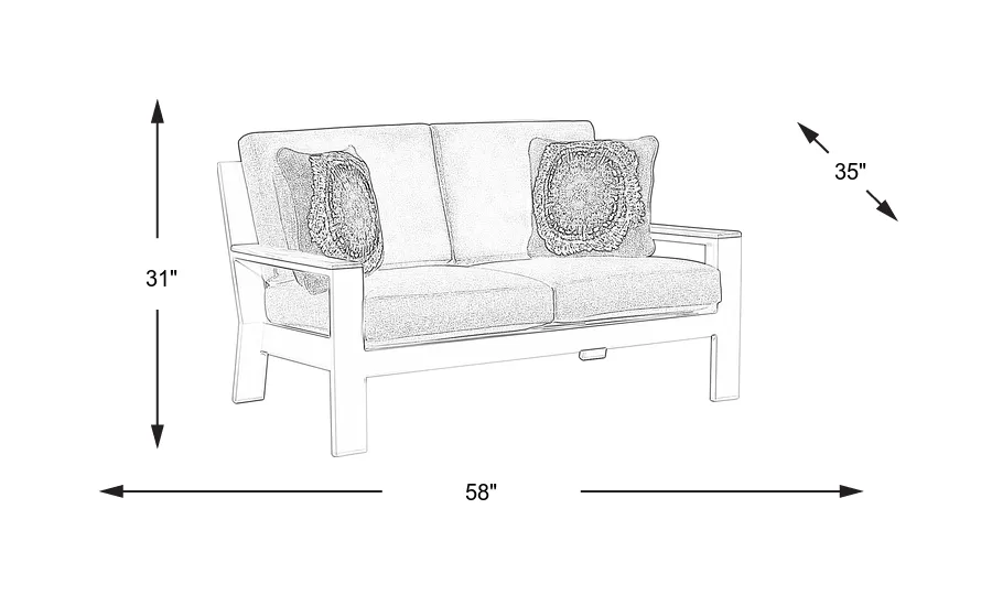 Dimension Image. Please refer to the Dimension Tab on this page for dimension details.