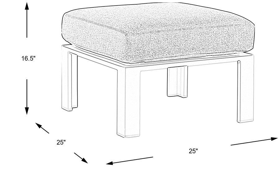 Dimension Image. Please refer to the Dimension Tab on this page for dimension details.