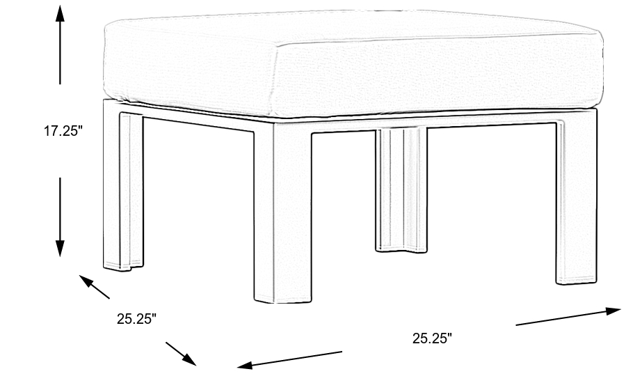 Dimension Image. Please refer to the Dimension Tab on this page for dimension details.