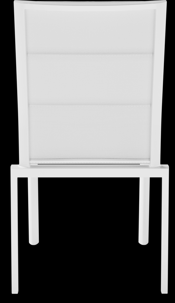 Solana White 5 Pc 70 in. Rectangle Outdoor Dining Set - Thumbnail - Image 5