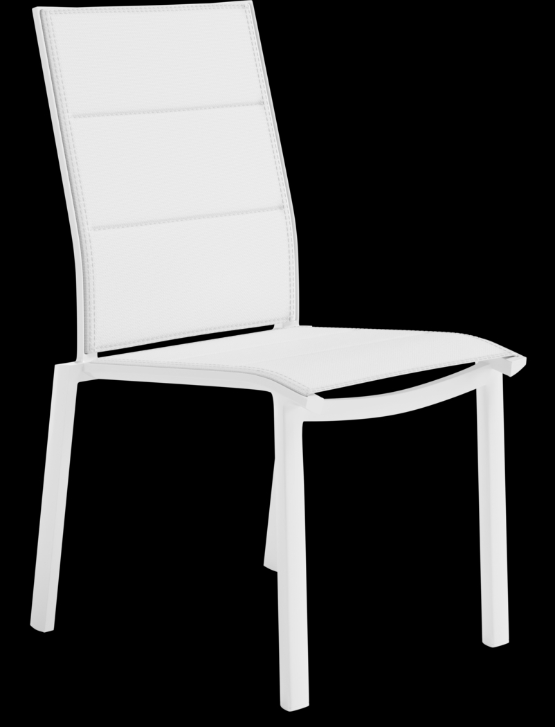 Solana White 9 Pc 71-94 in. Rectangle Outdoor Dining Set - Thumbnail - Image 9