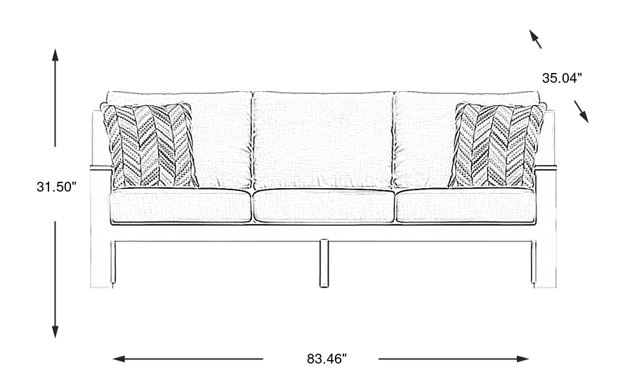 Dimension Image. Please refer to the Dimension Tab on this page for dimension details.