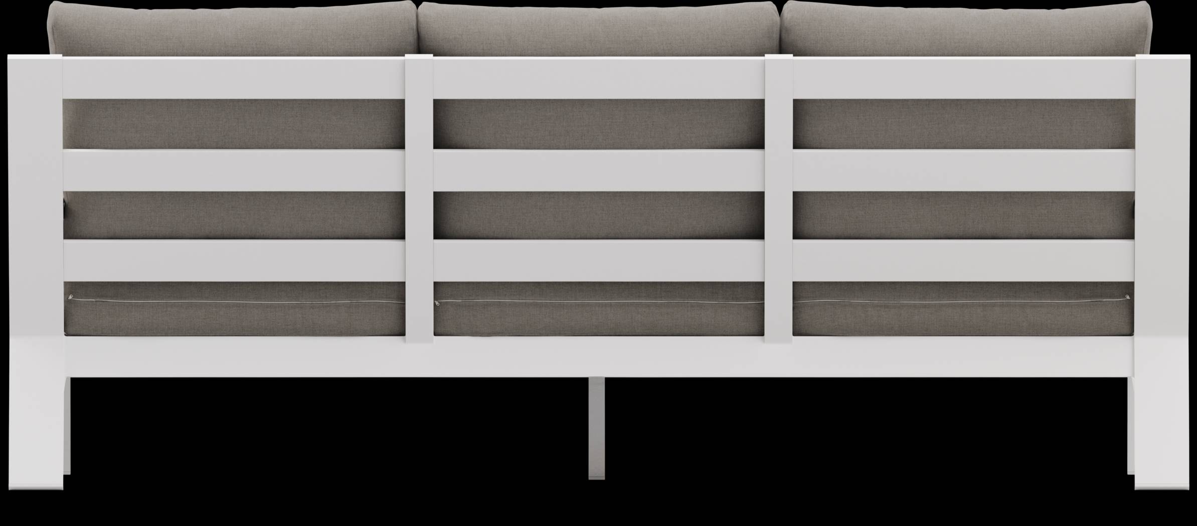 Solana White 4 Pc Outdoor Sofa Seating Set With Mushroom Cushions - Thumbnail - Image 5