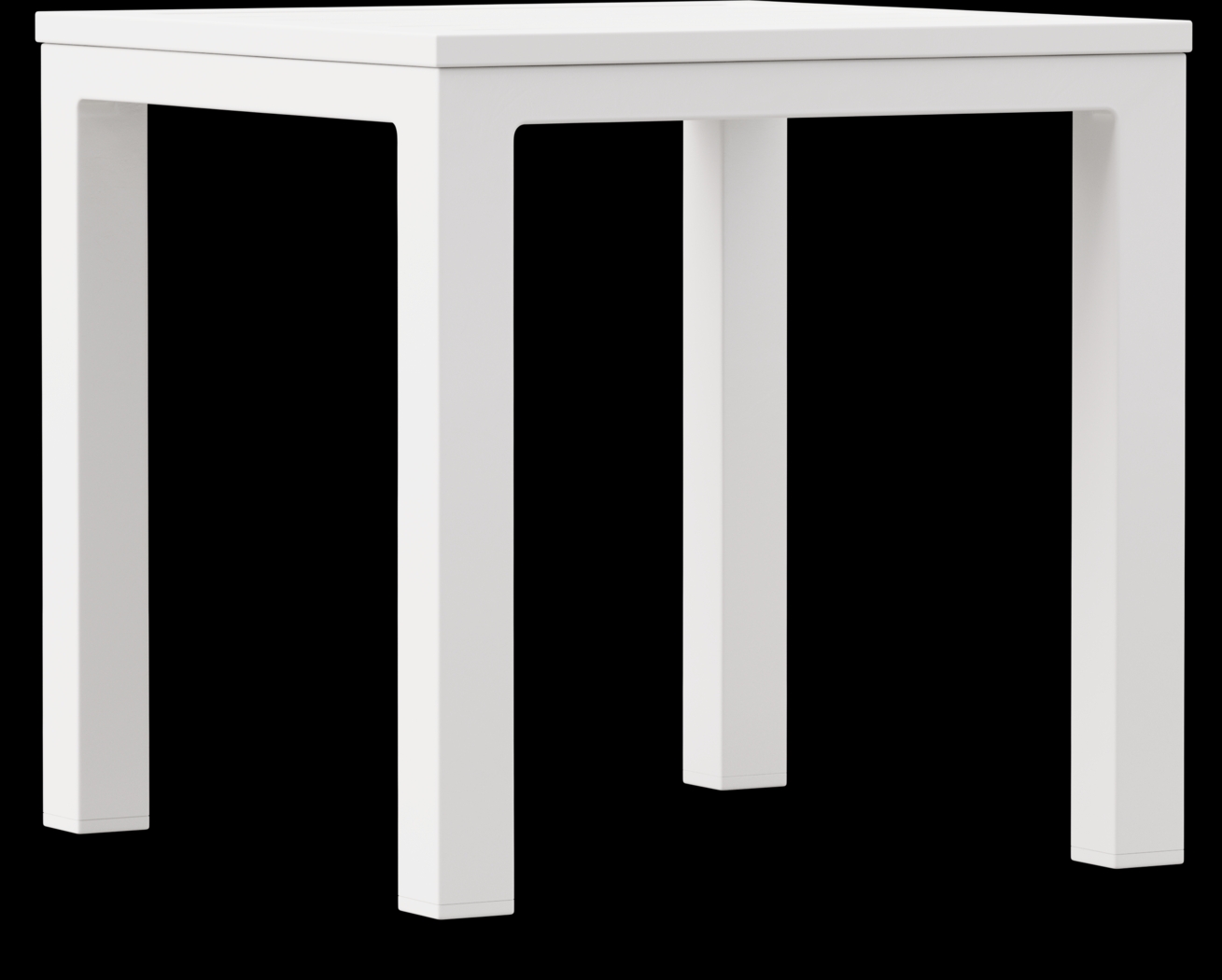 Solana White Square Outdoor End Table - Thumbnail - Image 1