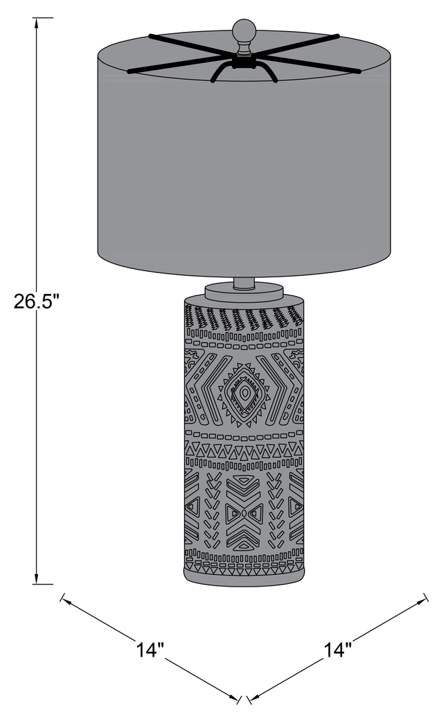 Solano Nest Taupe Lamp - Thumbnail - Image 5