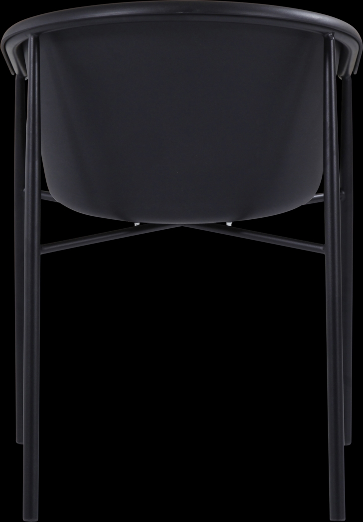 Soldau Black Outdoor Side Chair - Thumbnail - Image 5