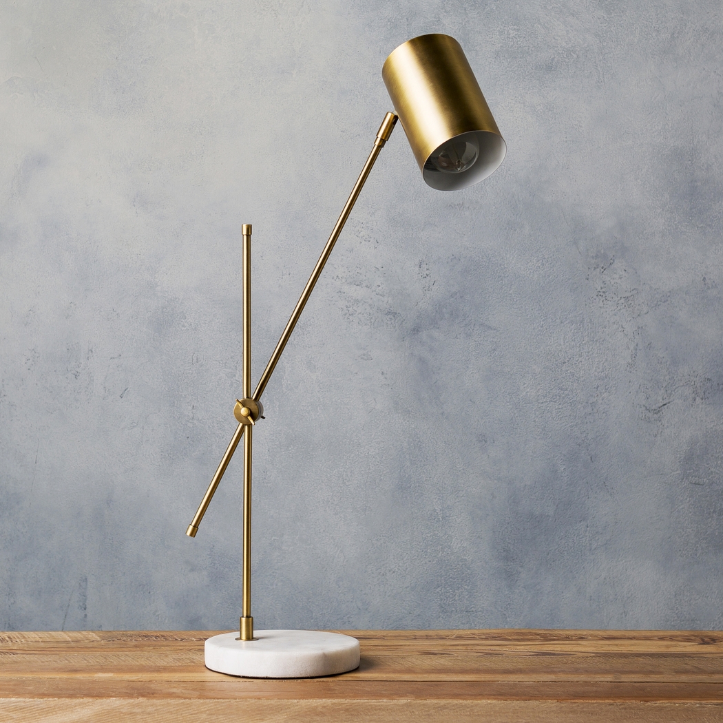 Soledad Home Gold Lamp - Thumbnail - Image 2