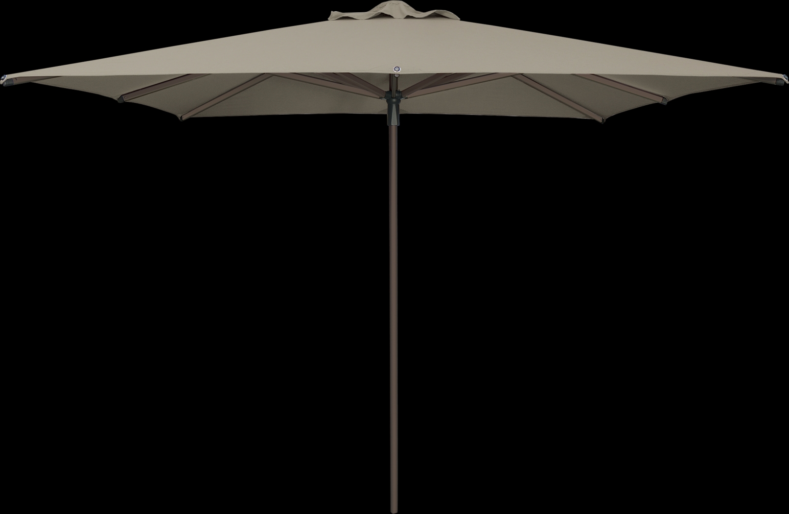 Soleil Bronze 8' Square Ash Outdoor Umbrella - Thumbnail - Image 1