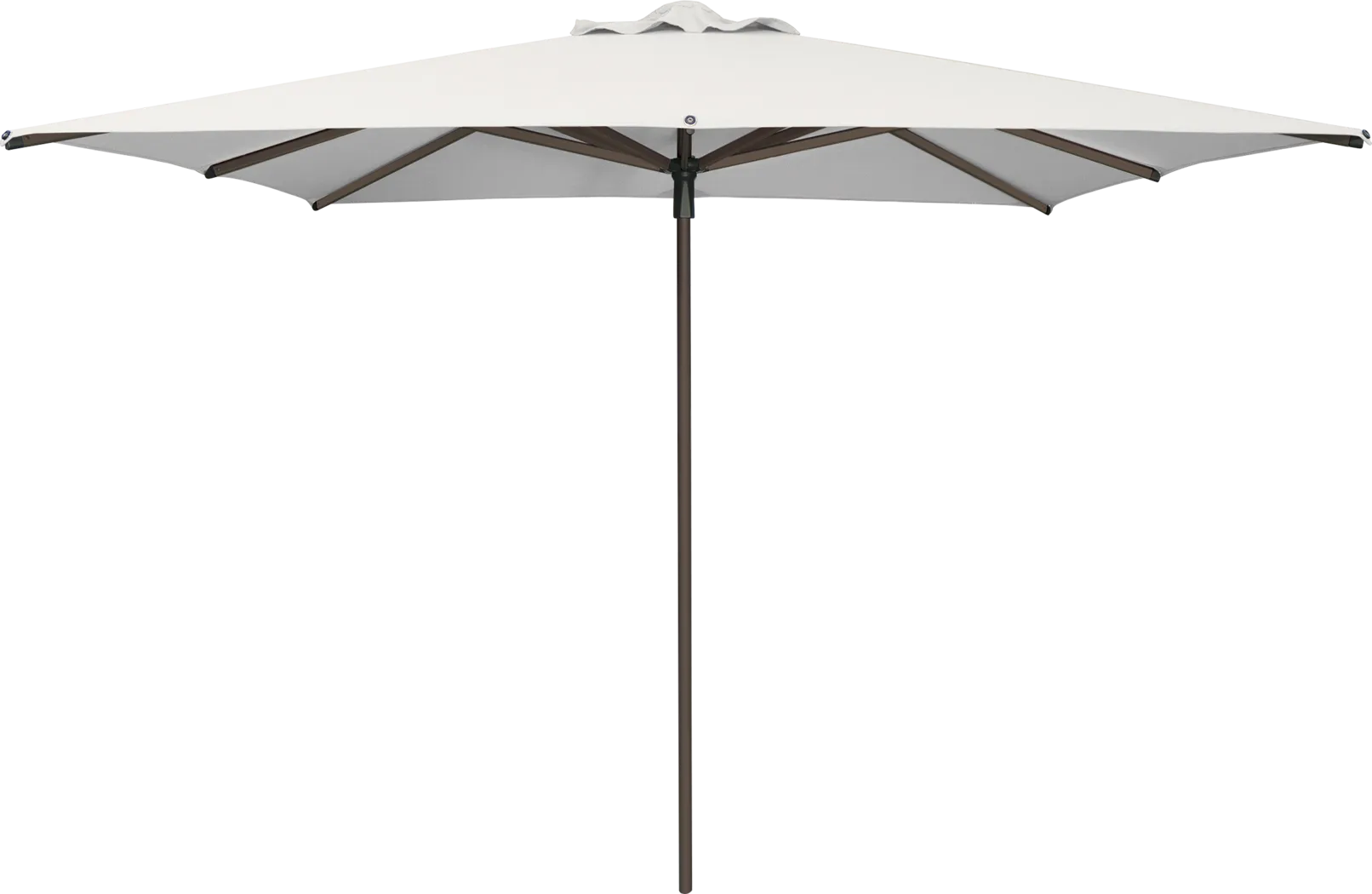 Soleil Bronze 8' Square Natural Outdoor Umbrella - Thumbnail - Image 1