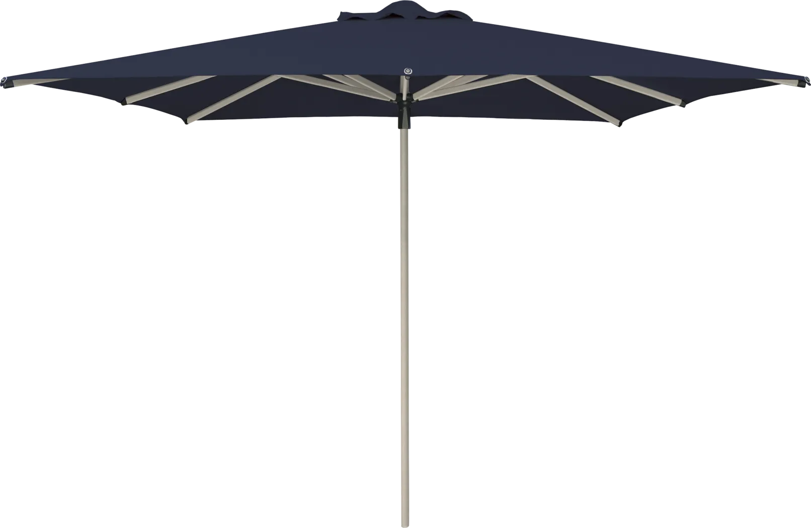 Soleil Driftwood 8' Square Indigo Outdoor Umbrella - Thumbnail - Image 1