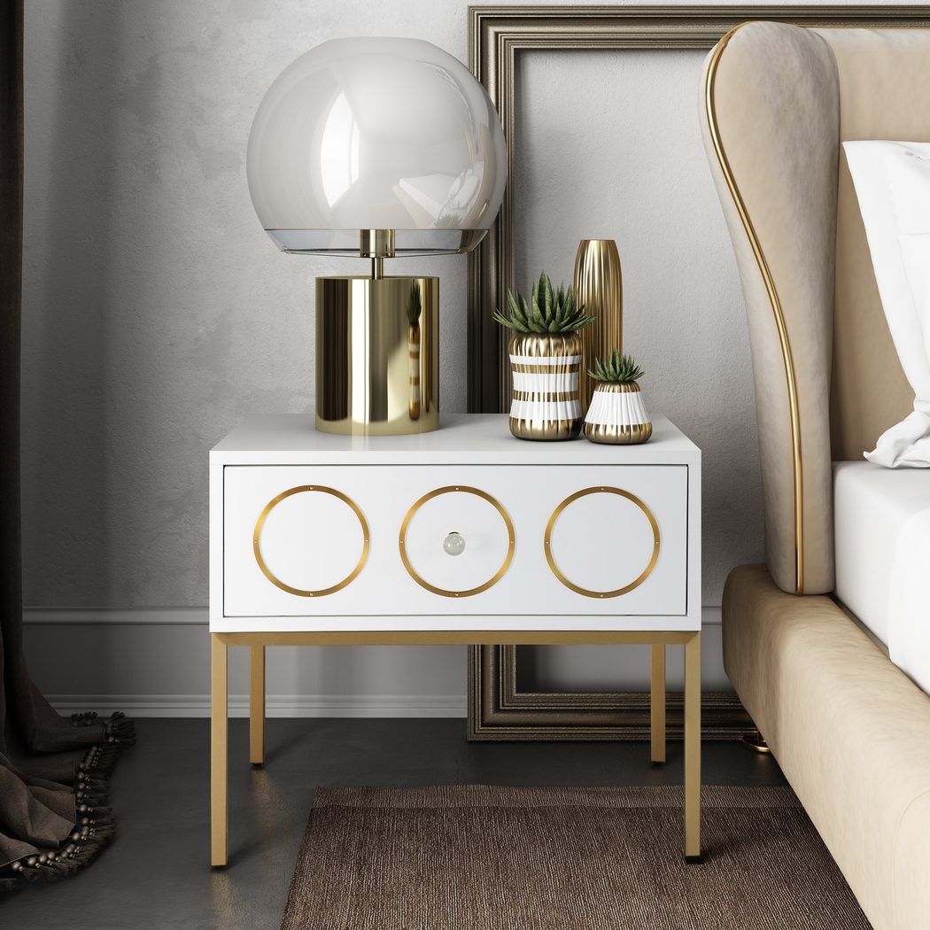 Solene White Accent Table - Thumbnail - Image 3