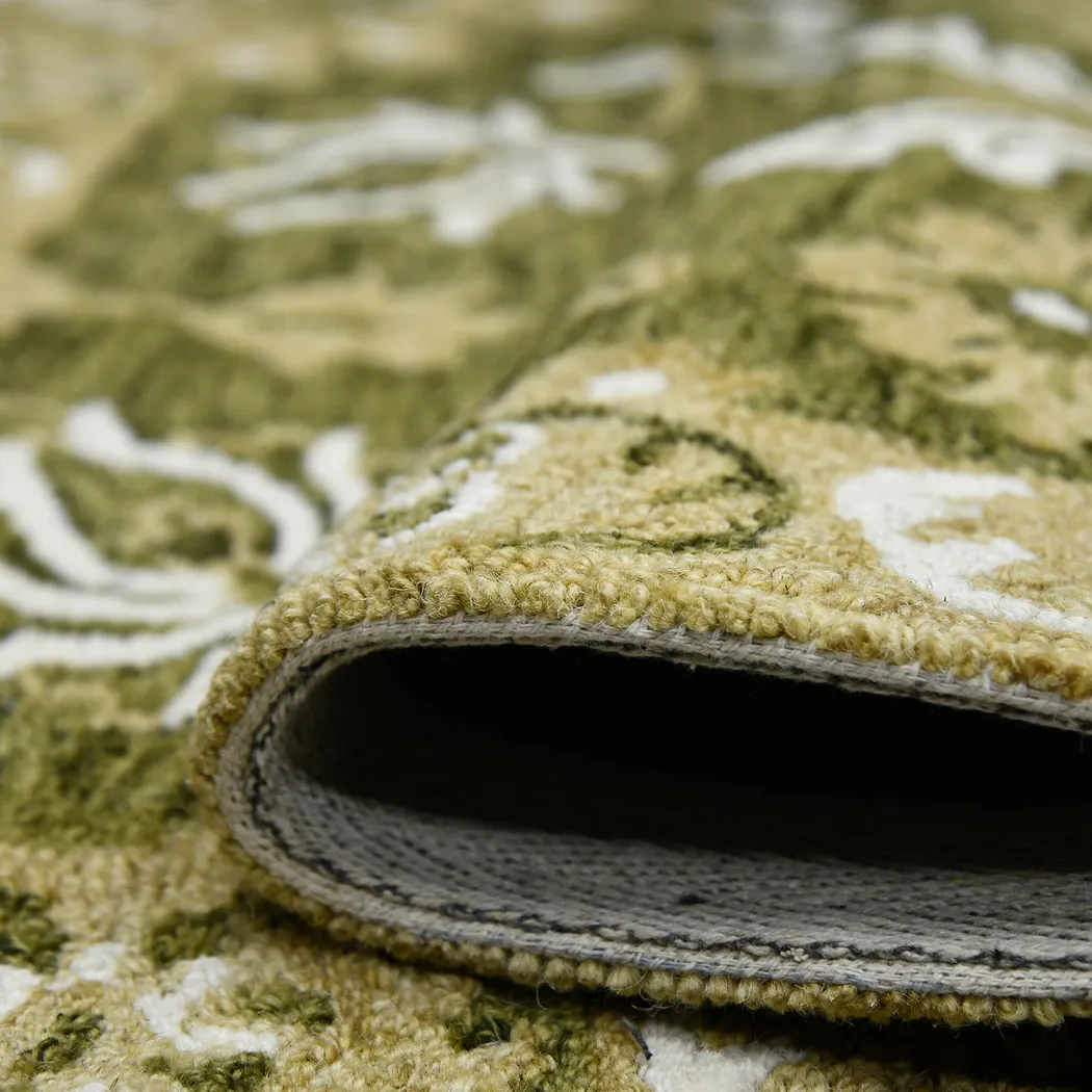 Soline Green 5' x 8' Rug - Thumbnail - Image 5