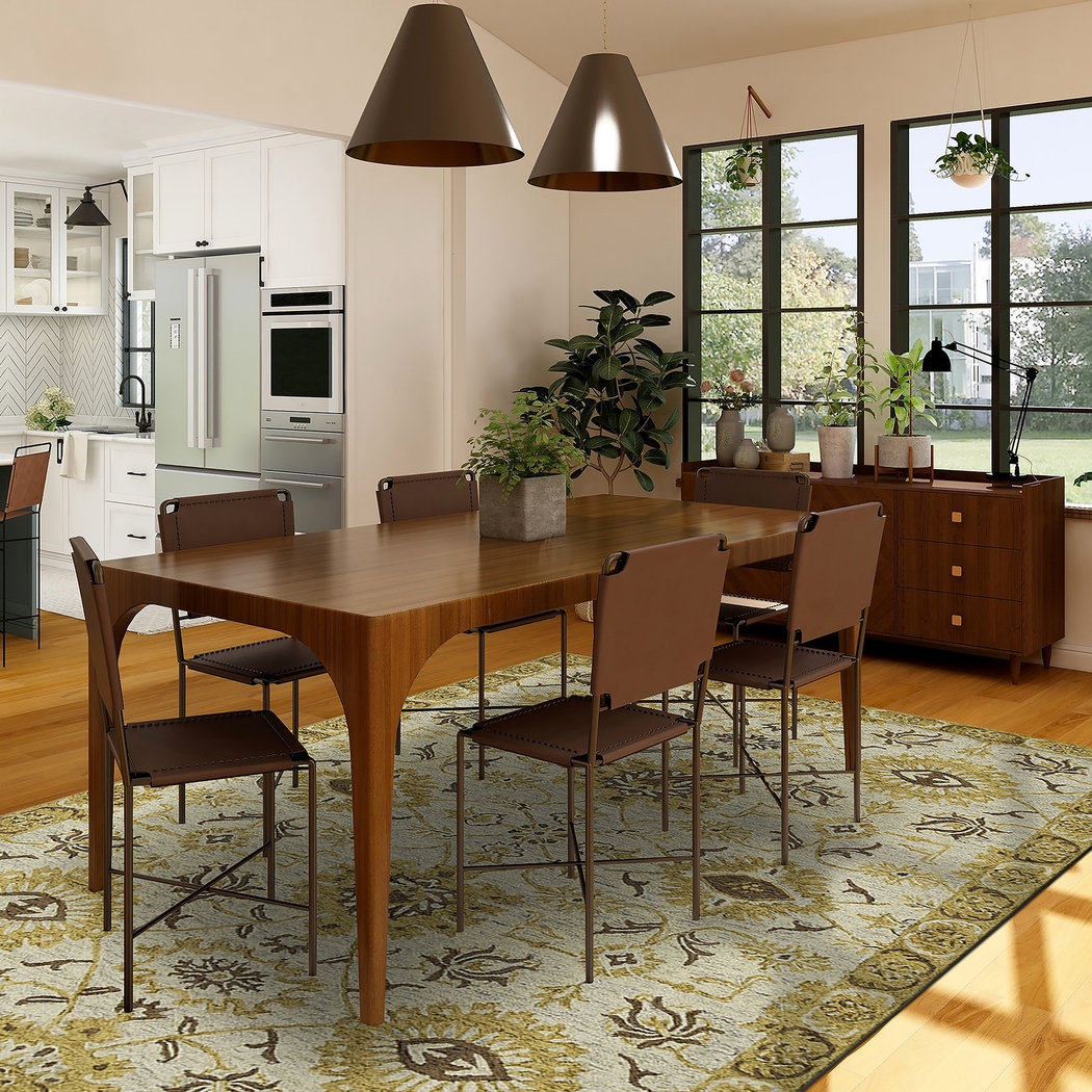 Soline Yellow 8' x 10' Rug - Thumbnail - Image 2