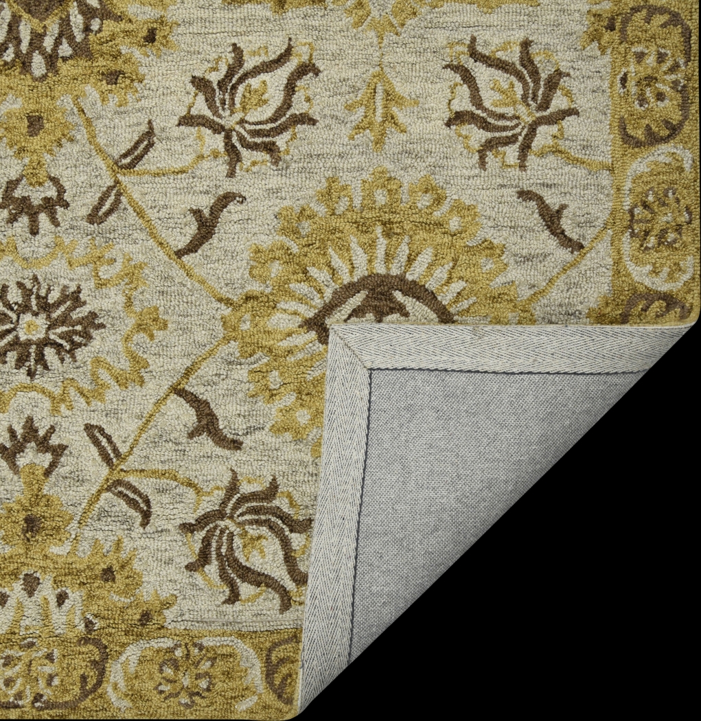 Soline Yellow 8' x 10' Rug - Thumbnail - Image 3