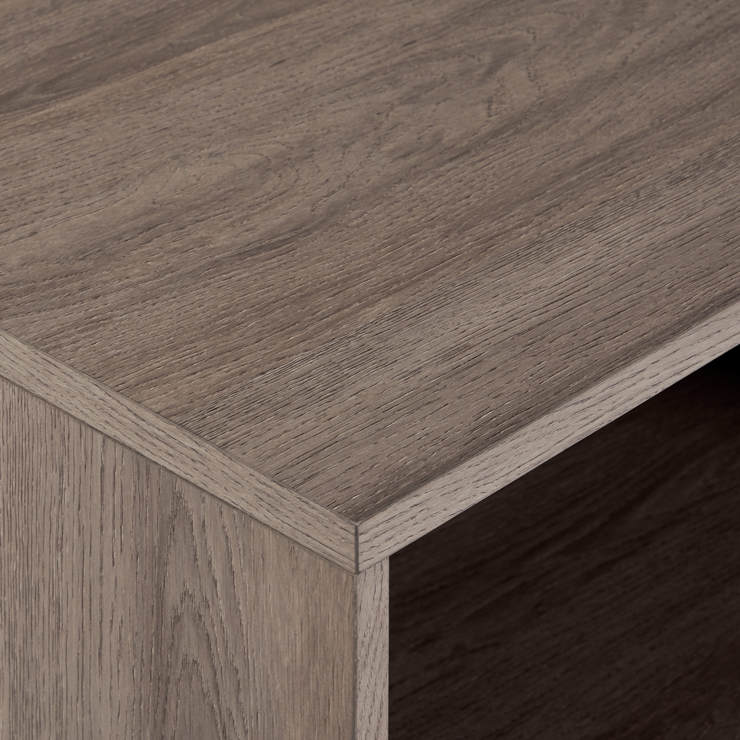 Sollway Driftwood 70 in. Console, With Electric Fireplace - Thumbnail - Image 3