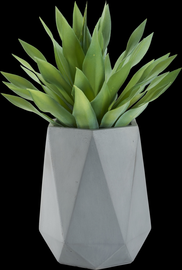 Soloma Green 31 in. Artificial Desert Succulent in Gray Planter - Thumbnail - Image 1