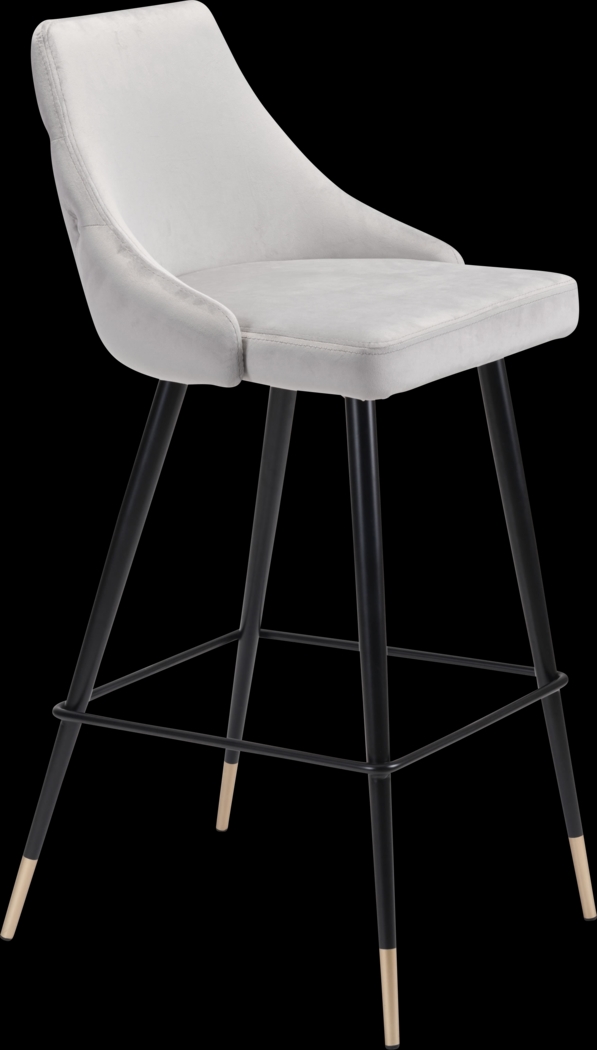 Solveig Gray Barstool - Thumbnail - Image 1