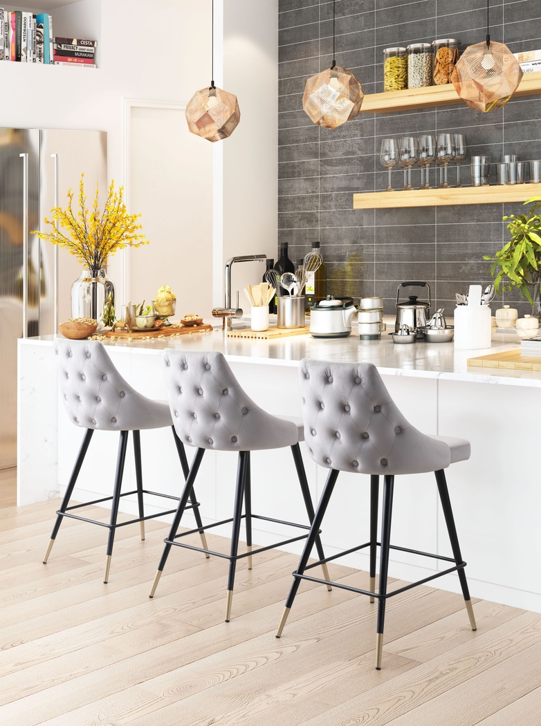 Solveig Gray Counter Height Stool - Thumbnail - Image 5