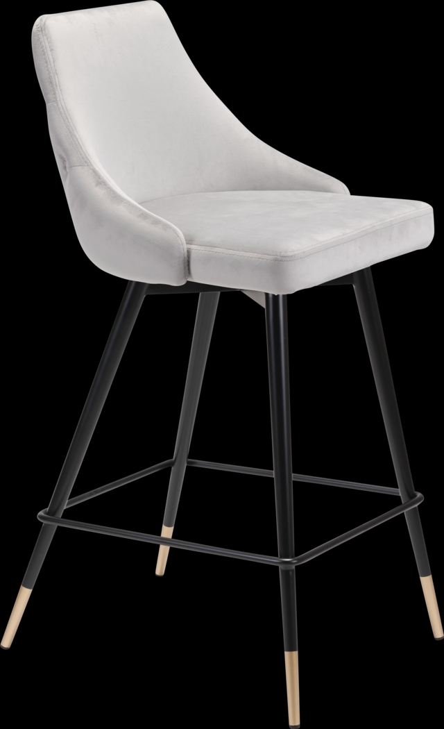 Solveig Gray Counter Height Stool - Thumbnail - Image 1