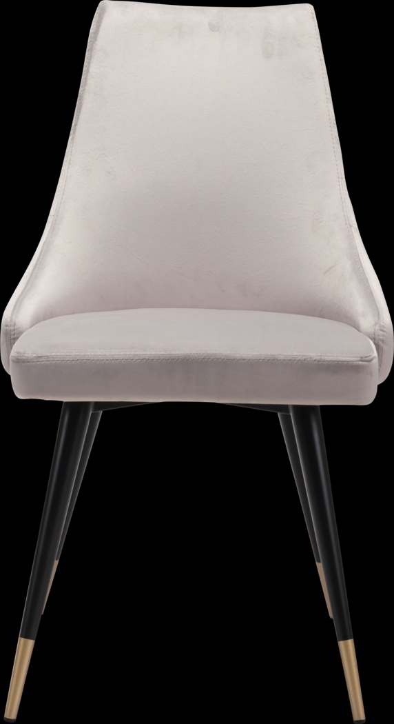 Solveig Gray Side Chair, Set of 2 - Thumbnail - Image 3