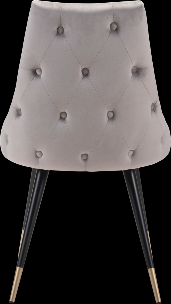 Solveig Gray Side Chair, Set of 2 - Thumbnail - Image 4