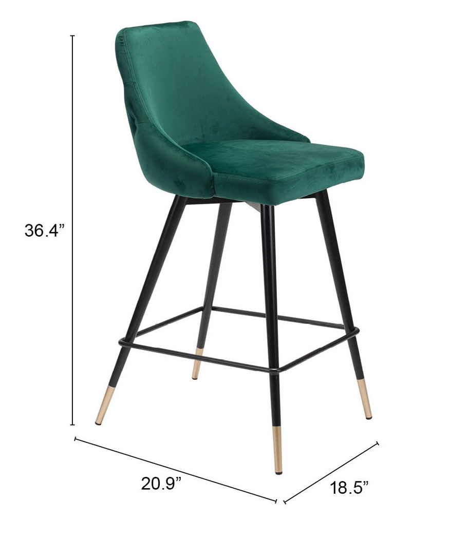 Solveig Green Counter Height Stool - Thumbnail - Image 6