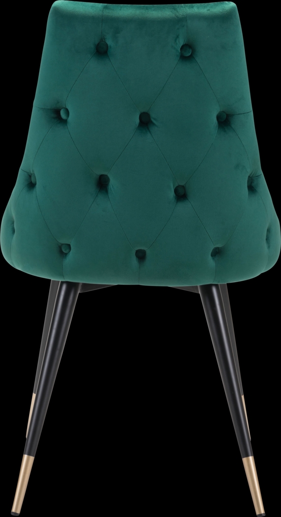 Solveig Green Side Chair, Set of 2 - Thumbnail - Image 4