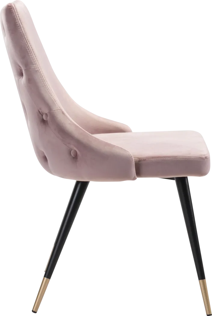 Solveig Pink Side Chair, Set of 2 - Thumbnail - Image 2
